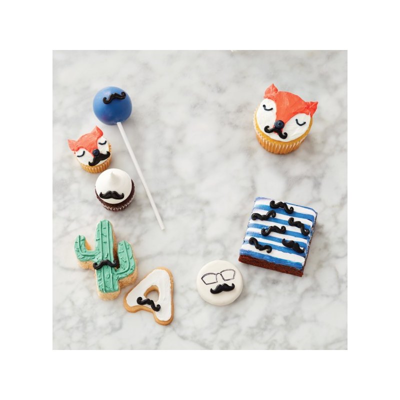 Wilton Moustache Icing Decorations