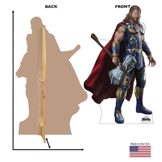 Lifesize Avengers Thor Cardboard Cutout | Avengers Party Supplies