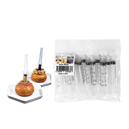 Plastic Dessert Syringes 3ml