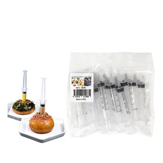 Plastic Dessert Syringes 5ml (Pack of 12)