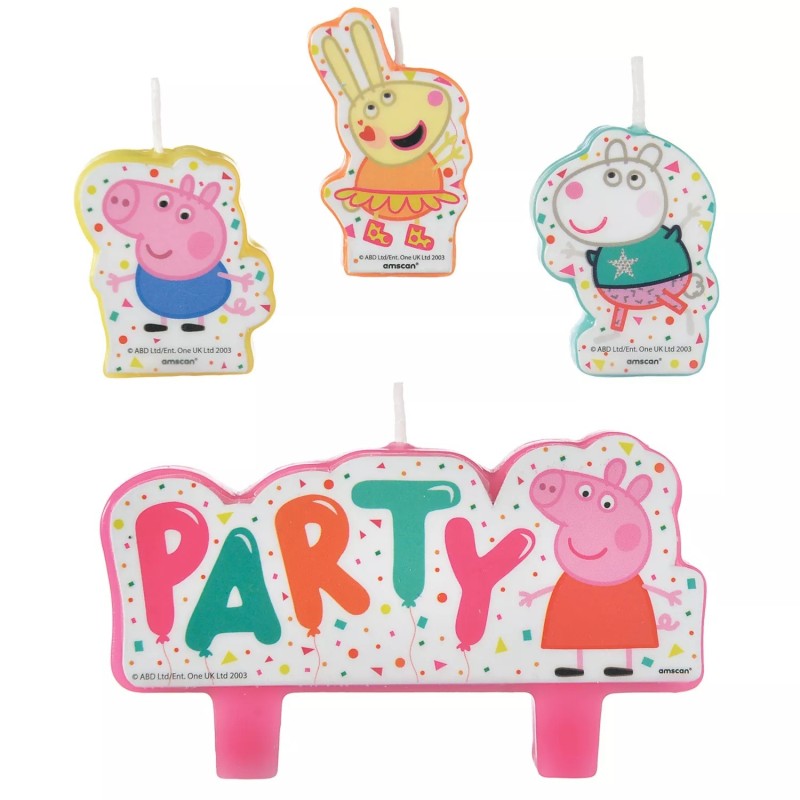 Peppa Pig Candles (Set of 4)