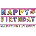 Superhero Girl Birthday Banner