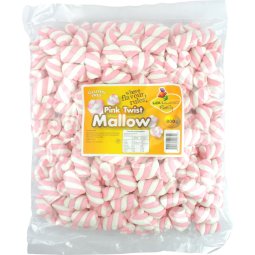 Pink & White Marshmallows Twists (800g)