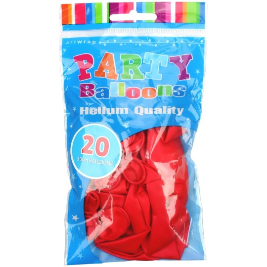 Red Pearl Balloons (Pack of 20) | Coloured Latex Balloons Party Supplies