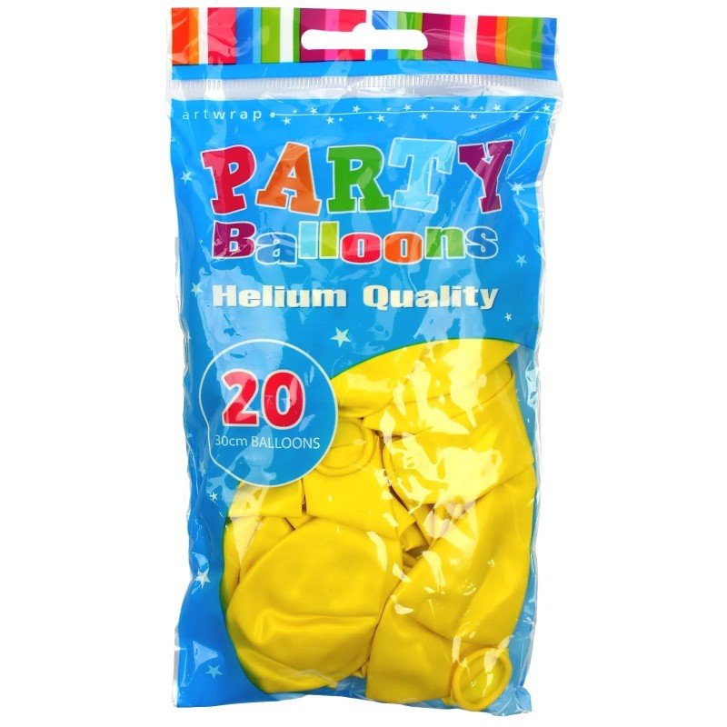 30cm Yellow Pearl Balloons (Pack of 20)