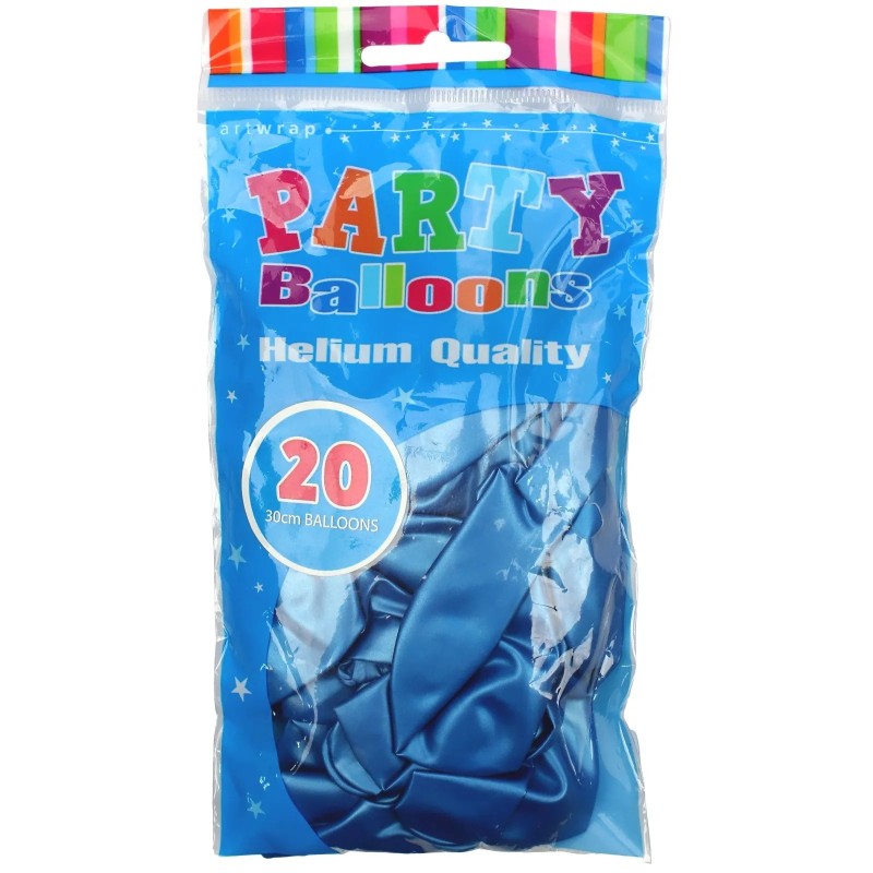 30cm Light Blue Pearl Balloons (Pack of 20)