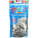 30cm Silver Metallic Latex Balloons (Pack of 20) | Silver Party Supplies