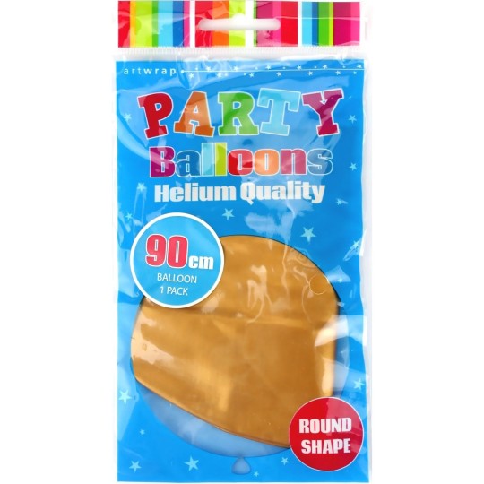 Jumbo 90cm Gold Latex Balloon | Gold Party Supplies