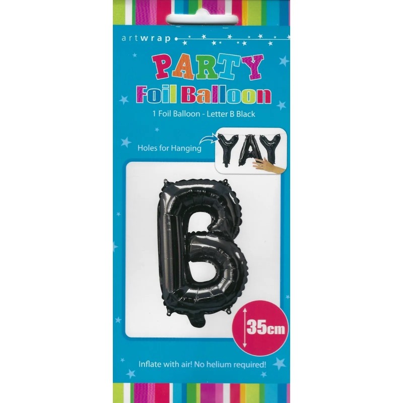 Black Letter B Balloon 35cm