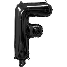 Black Letter F Balloon 35cm