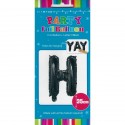 Black Letter H Balloon 35cm