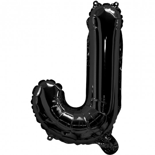 Black Letter J Balloon 35cm