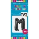 Black Letter M Balloon 35cm