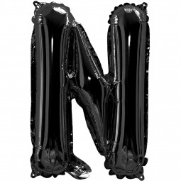 Black Letter N Balloon 35cm