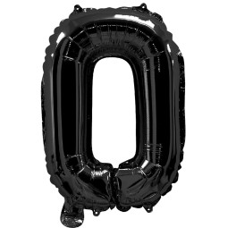Black Letter O Balloon 35cm