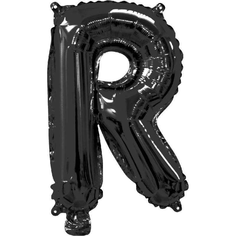 Black Letter R Balloon 35cm
