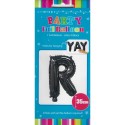 Black Letter R Balloon 35cm