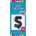 Black Letter S Balloon 35cm