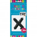 Black Letter X Balloon 35cm