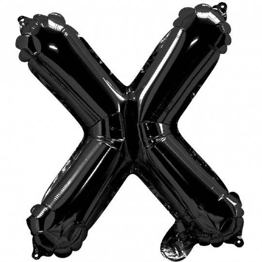 Black Letter X Balloon 35cm