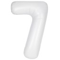Matte White Number 7 Balloon 86cm