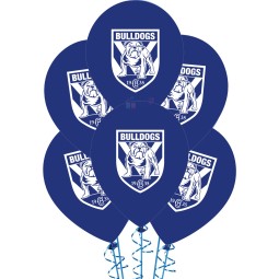 NRL Canterbury Bulldogs Balloons (Pack of 5)