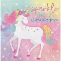 Enchanted Unicorn Large Napkins (Pack of 16)