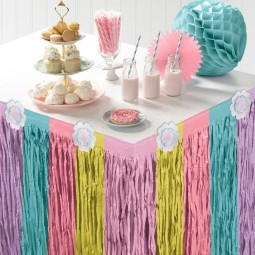 Enchanted Unicorn Paper Table Skirt