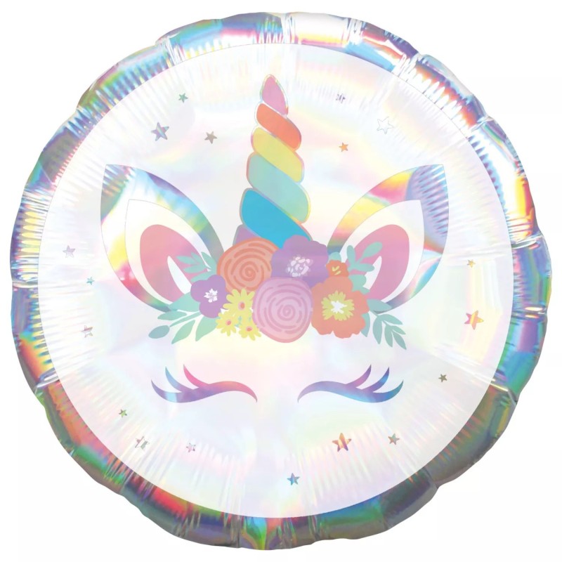 45cm Iridescent Unicorn Balloon