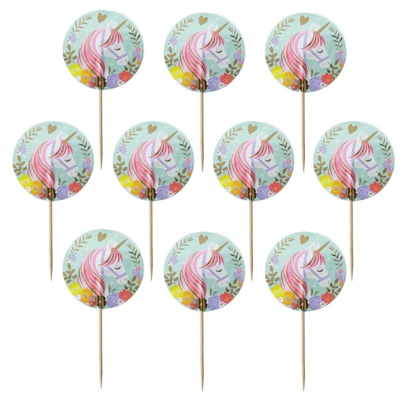 Magical Unicorn Cupcake Picks (Pack of 24)