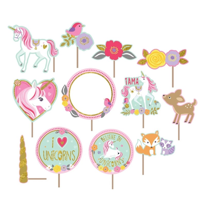 Magical Unicorn Scene Setter with Photo Props