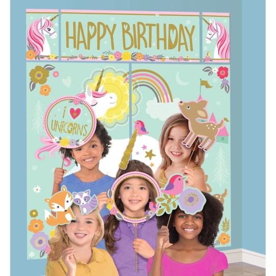 Magical Unicorn Scene Setter with Photo Props