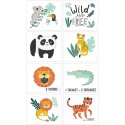 Get Wild Jungle Tattoos (Set of 8)