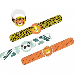Get Wild Jungle Slap Bracelets (Pack of 4)