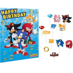 Sonic the Hedgehog Scene Setter with Photo Props