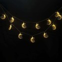Eid Crescent Moon & Star LED String Lights | Ramadan & Eid Decorations