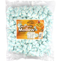 Blue & White Marshmallows Twists (800g)