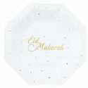 Eid Mubarak Small Paper Plates (Pack of 8)