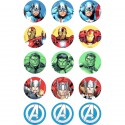 Marvel Avengers Cupcake Icing Decorations (Pack of 15) - Avengers Party Supplies