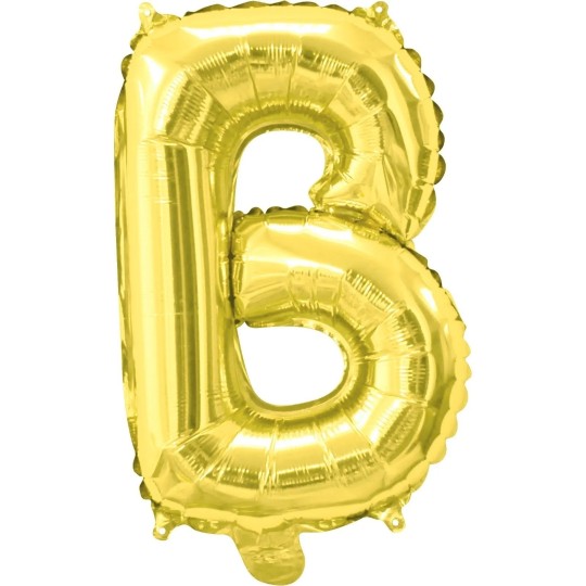 Gold Letter B Balloon 35cm