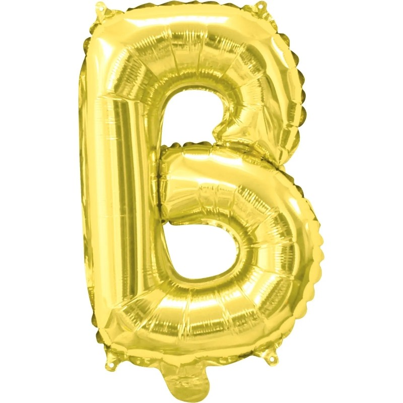 Gold Letter B Balloon 35cm