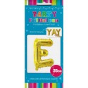 Gold Letter E Balloon 35cm