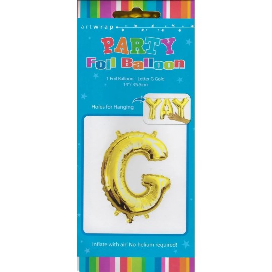 Gold Letter G Balloon 35cm