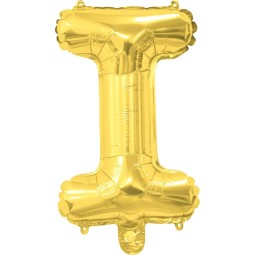 Gold Letter I Balloon 35cm
