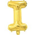 Gold Letter I Balloon 35cm