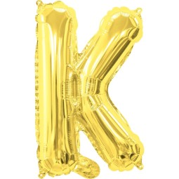 Gold Letter K Balloon 35cm