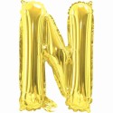 Gold Letter N Balloon 35cm