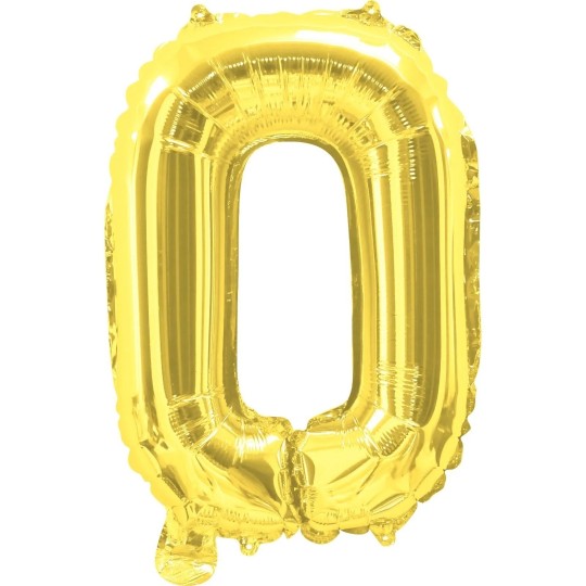 Gold Letter O Balloon 35cm