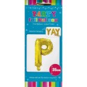 Gold Letter P Balloon 35cm
