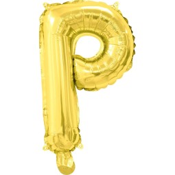 Gold Letter P Balloon 35cm